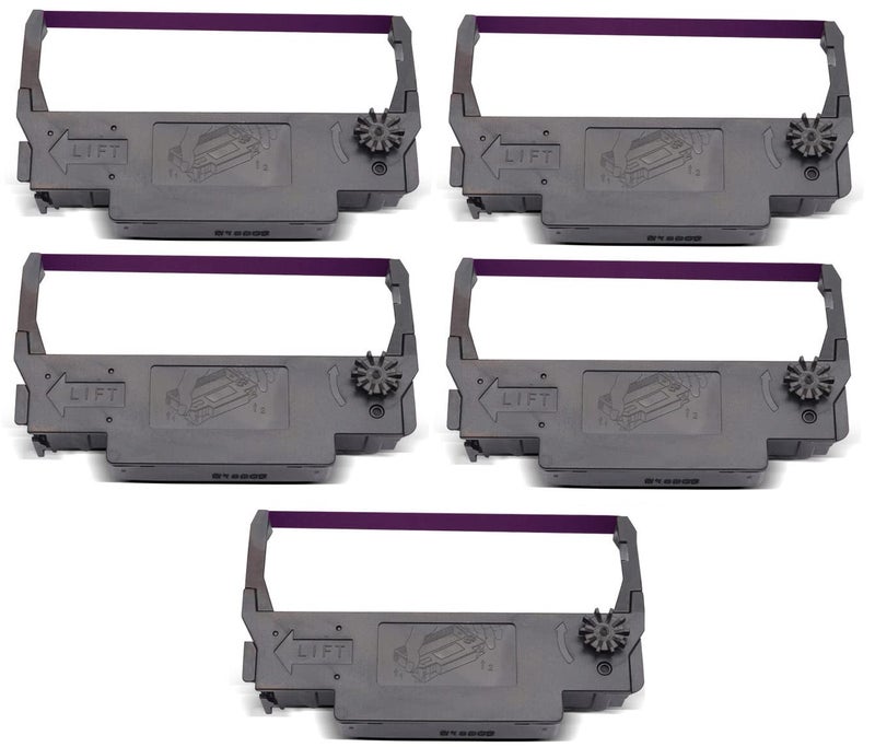 VAVIA Ep ERC 38 Cartridge Ribbon Compatible for Epson TM-300,TM U210D,TM U220D TM-U220 TM-U220-B (Purple 5) - Image 1