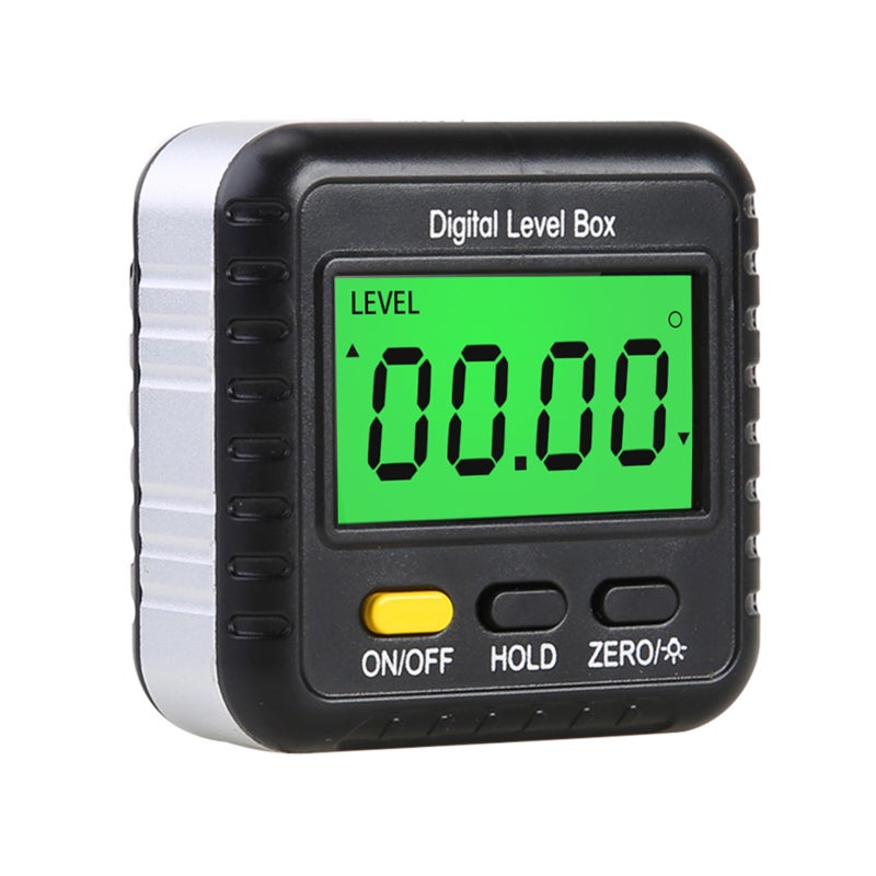 Digital Angle Finder Gauge 360 Degree Mini Digital Protractor Inclinometer Magnetic Angle Cube Electronic Level Box with LCD Display for Construction Automobile Repair Carpenter Craftsman Home - Image 1