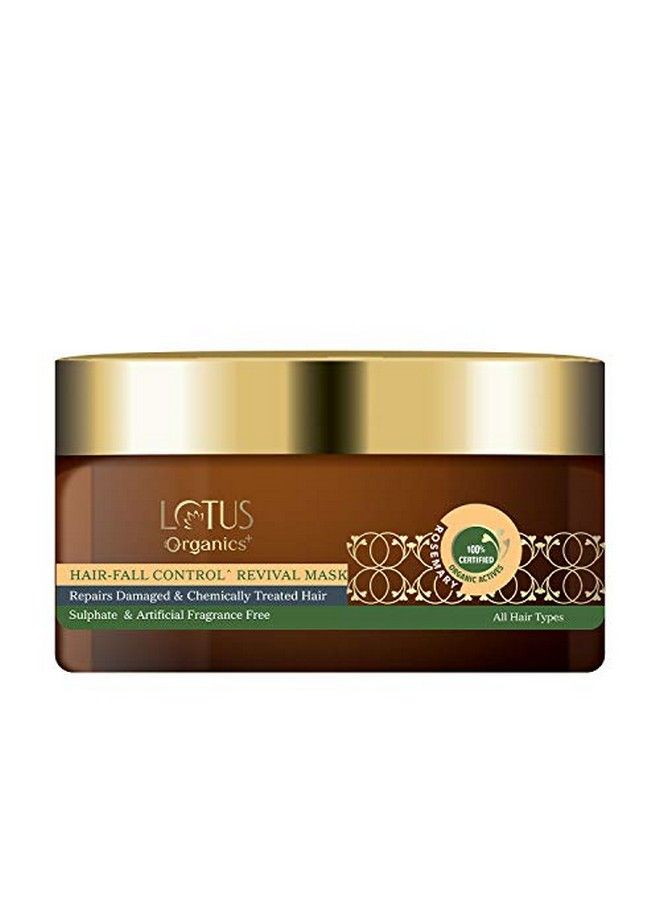Lotus Organics+ Hair Fall Control Revival Hair Mask ; Red Onion Shea Butter ; Sulphate & Paraben Free ; All Hair Types ; 150G  - Image 2