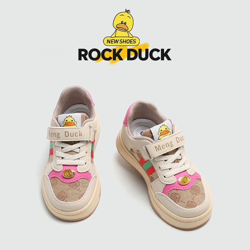 Kids Fashion Sneakers Non-Slip Spring Autumn pink 