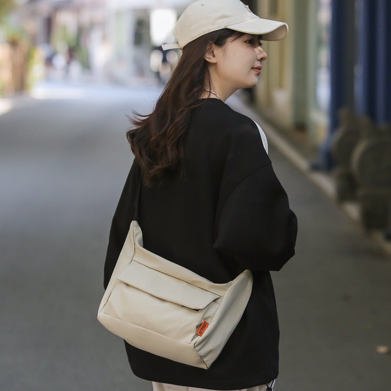Hong Kong Style Couple'S Workwear Casual Shoulder Bag Ins Fashion Brand Japanese Student Crossbody Bag Men'S And Women'S Lightweight Commuter Backpack - Image 3