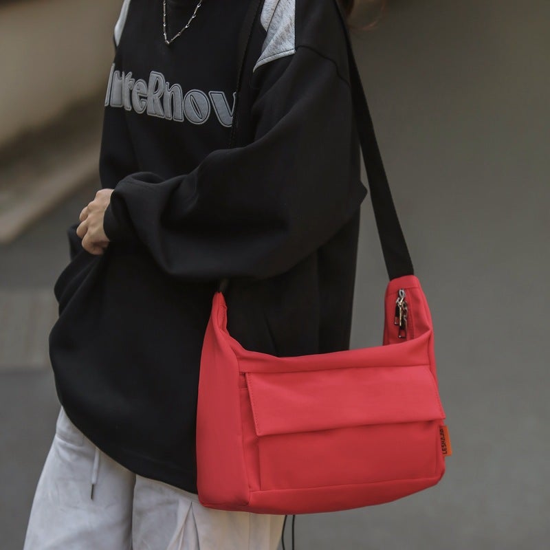 Hong Kong Style Couple'S Workwear Casual Shoulder Bag Ins Fashion Brand Japanese Student Crossbody Bag Men'S And Women'S Lightweight Commuter Backpack - Image 2