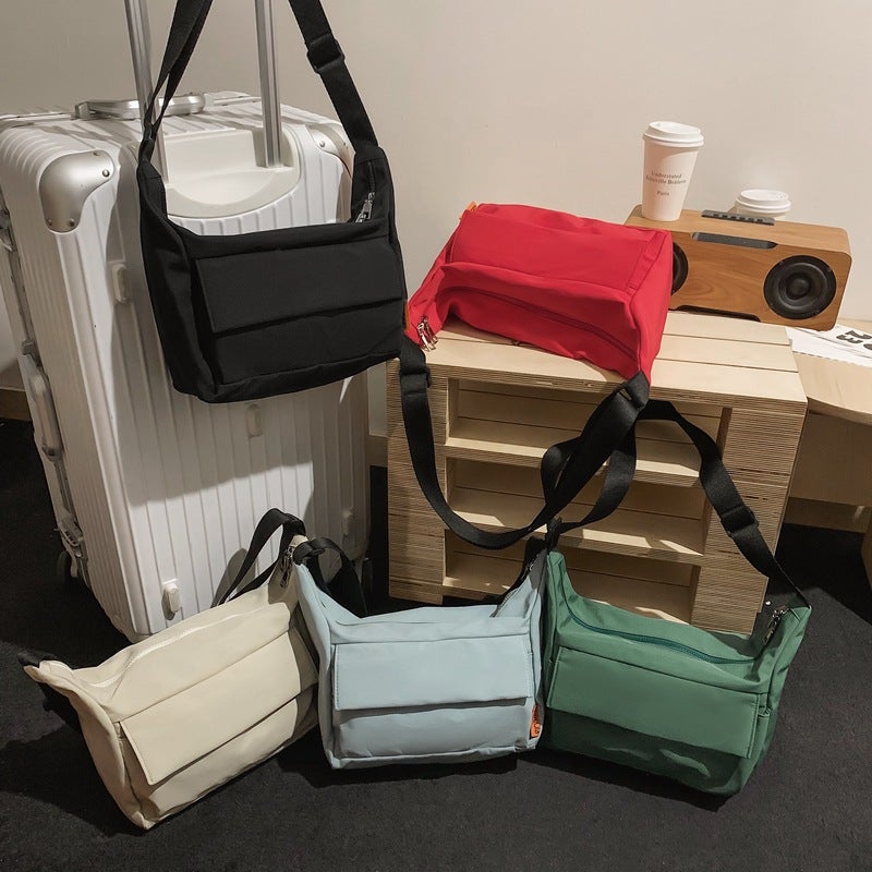 Hong Kong Style Couple'S Workwear Casual Shoulder Bag Ins Fashion Brand Japanese Student Crossbody Bag Men'S And Women'S Lightweight Commuter Backpack - Image 5