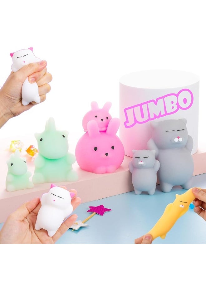 Squishies Mochi Squishy Toy 6Pcs Jumbo  MiniParty Favors for Kids Stress Reliever Anxiety ToysMini Kawaii Fidget ToysPinata Stuffers FillerEaster Basket StuffersValentines Sock Stuffers