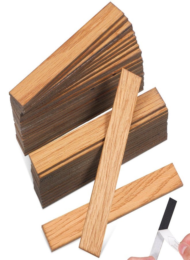 TOPPERFUN 40Pcs Mini Dollhouse Flooring Accessories, 1:12 Miniature Dollhouse Wood Flooring Peel and Stick, Small Doll House Siding Carpet Trim for DIY Decorate - Image 1