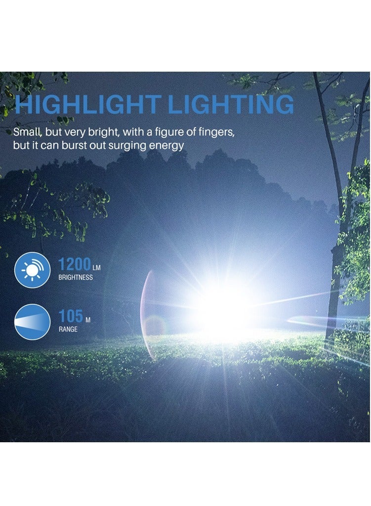 BORUIT V15 LED Keychain EDC Fluorescence Flashlight Clip Warm Work Light Type-C Rechargeable Torch Magnet Camping Pocket Lantern (Black) - Image 4