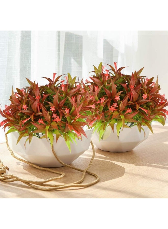 NeeMee Outdoor UV-Resistant Artificial Trumpet Flower Home Window and Door Decoration - 33cm - Image 4