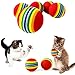 pet show عرض الحيوانات الأليفة 50 قطعة 138 كرة لعبة قطط تفاعلية للقطط الداخلية كرات حمراء قوس قزح مصنوعة من رغوة EVA ناعمة ألعاب مفضلة للقطط 35 مم قطر كرات ألعاب للكلاب الصغيرة والجراء بالجملة نشاط مطاردة لعب هادئ كرة إسفنجية - Image 3