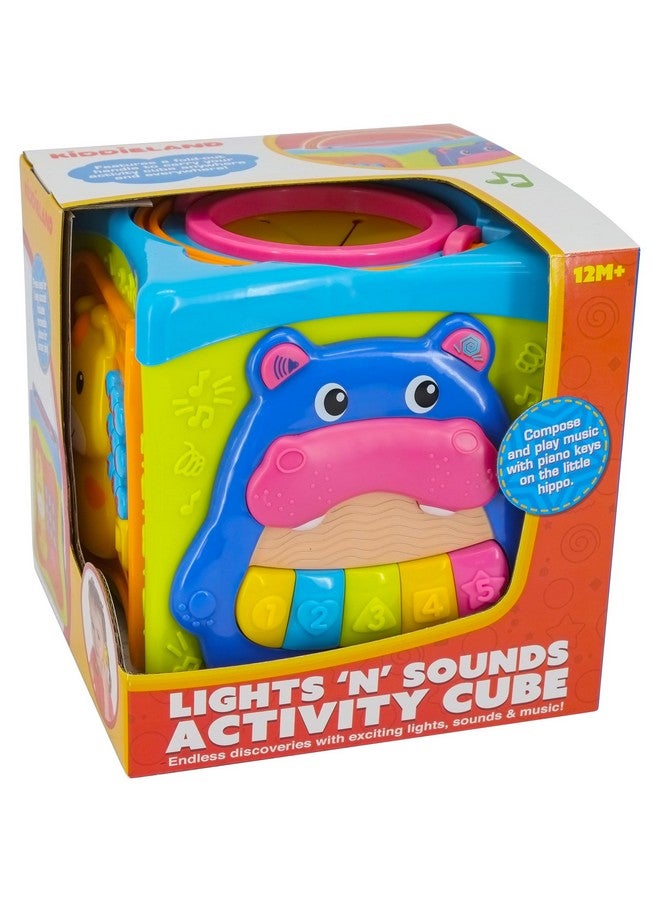 Kiddieland Kiddieland: Light & Sound: Activity Cube - Music & Animal Themed Interactive Toy, 6 Activities, Shapes Sorter, Piano Keys, Kids & Toddlers Ages 1 +  - Image 5