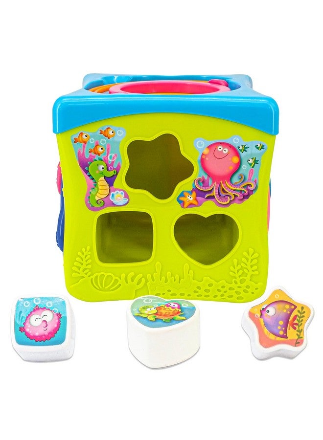 Kiddieland Kiddieland: Light & Sound: Activity Cube - Music & Animal Themed Interactive Toy, 6 Activities, Shapes Sorter, Piano Keys, Kids & Toddlers Ages 1 +  - Image 3