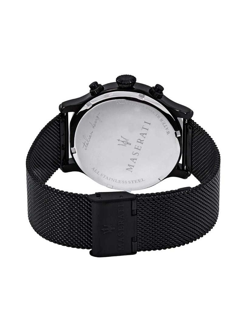 Maserati Epoca Men's Analog Quartz Black Stainless Steel Mesh Watch R8873618006 - 42mm - Image 3