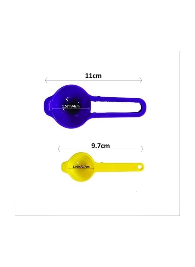 Generic - Plastic 6 pcs measuring spoon cup set with different capacity - Image 1