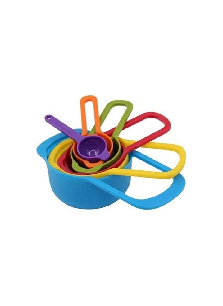 Generic - Plastic 6 pcs measuring spoon cup set with different capacity - Image 1