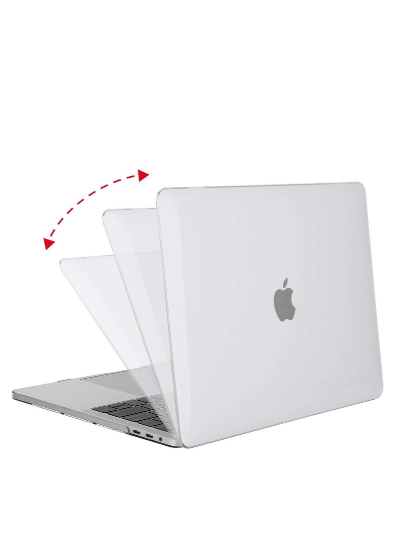 Generic - Hard Shell Case Protective Snap On Cover Compatible with Apple MacBook Pro 15 inch 2019 2018 2017 2016 Release A1990 A1707 with Touch Bar and Touch ID (Crystal Clear) - Image 1