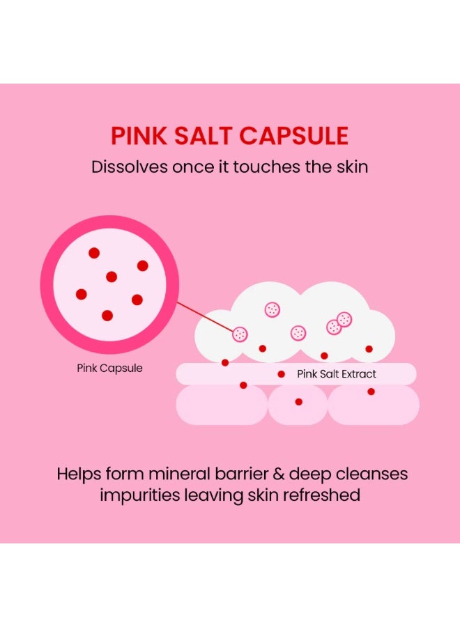 BEPLAIN PINK SALT AHA BHA CLEANSING FOAM 120ml | Gentle exfoliating cleanser | Enriched pink salt and vegan AHA B - Image 3