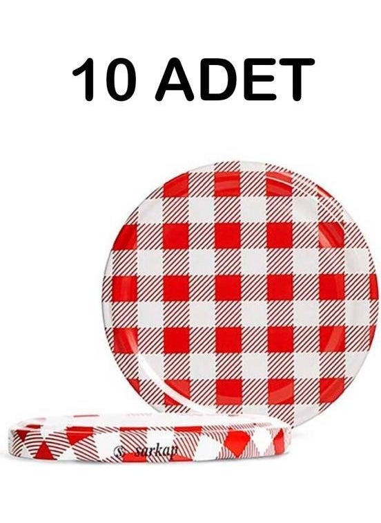 Tiesa Home Colorful Metal 10 Pieces Jar Lid 82 mm  - Image 5