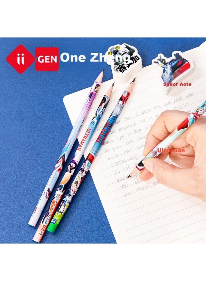 One Is Aozora Monster Battle Eraser Cute Cartoon Kindergarten Elementary School Student Learning Special Writing Smooth Light Blue Box 7062 - Image 2