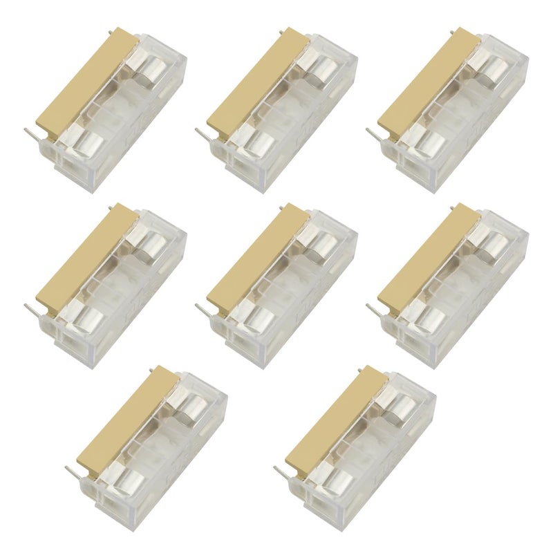 klarako 8PCS 6 X 30mm Fuse PCB Panel Mount Holder Case 250V 10A Dual Terminals - Image 1