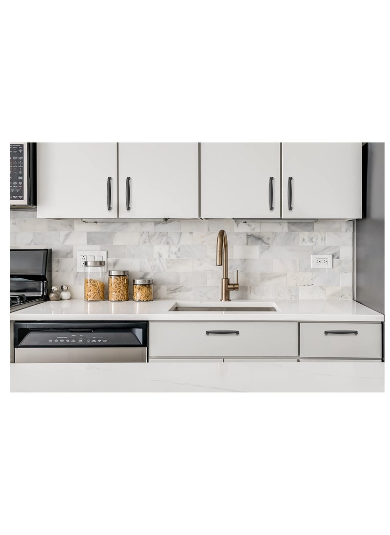 10 Pcs Kitchen Cabinet Handles Solid Pulls Hardware 5 inch Hole Center Matte Black Drawer for Cupboard - Image 2