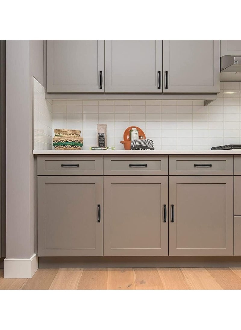 10 Pcs Kitchen Cabinet Handles Solid Pulls Hardware 5 inch Hole Center Matte Black Drawer for Cupboard - Image 5