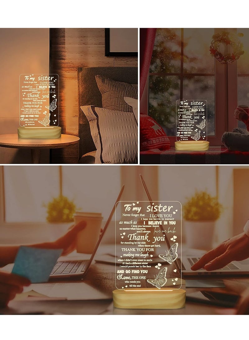 RARELY مصباح طاولة LED ثلاثي الأبعاد لهدايا أختي لهدايا أختي للفتيات والنساء هدية عيد ميلاد عيد الأم - Image 4