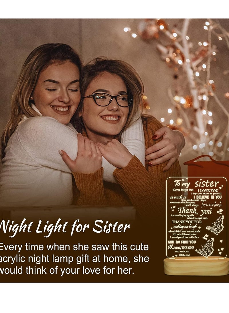 RARELY مصباح طاولة LED ثلاثي الأبعاد لهدايا أختي لهدايا أختي للفتيات والنساء هدية عيد ميلاد عيد الأم - Image 3