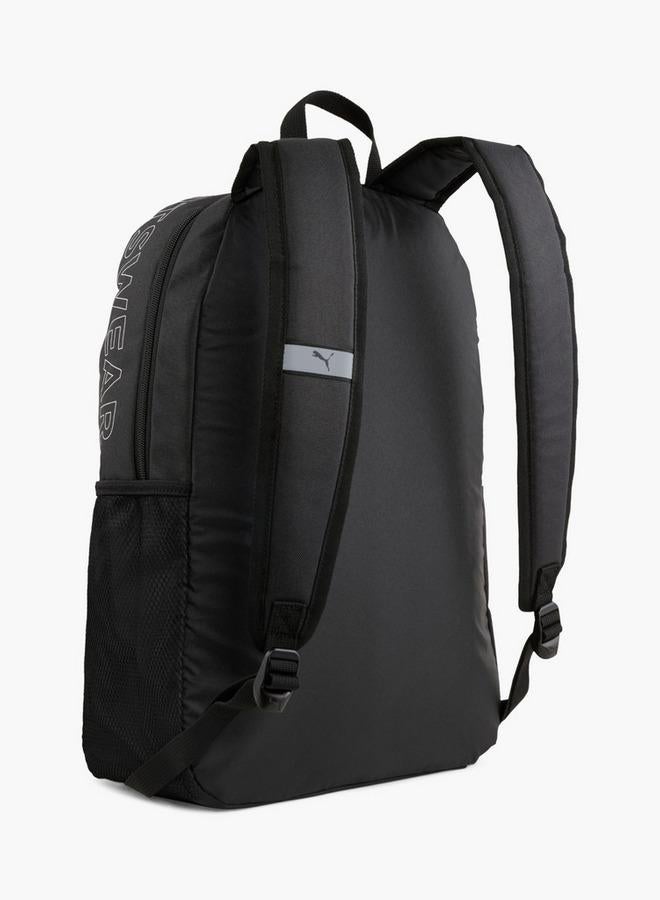 PUMA Logo Print School Backpack With Adjustable Straps And Zip Closure - 30x15x43 CM - Image 3
