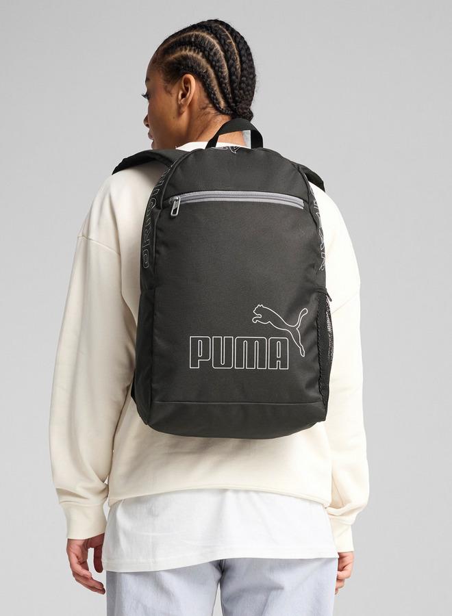 PUMA Logo Print School Backpack With Adjustable Straps And Zip Closure - 30x15x43 CM - Image 2