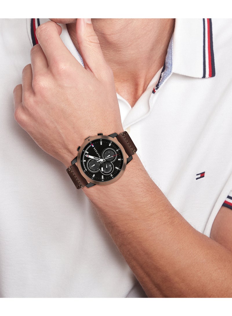 TOMMY HILFIGER Round Analog Men's Black Case Watch - 1792152  - Image 4