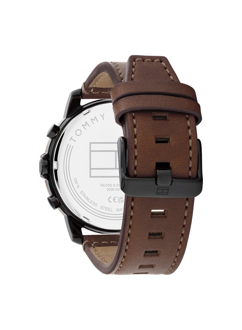 TOMMY HILFIGER Round Analog Men's Black Case Watch - 1792152  - Image 3