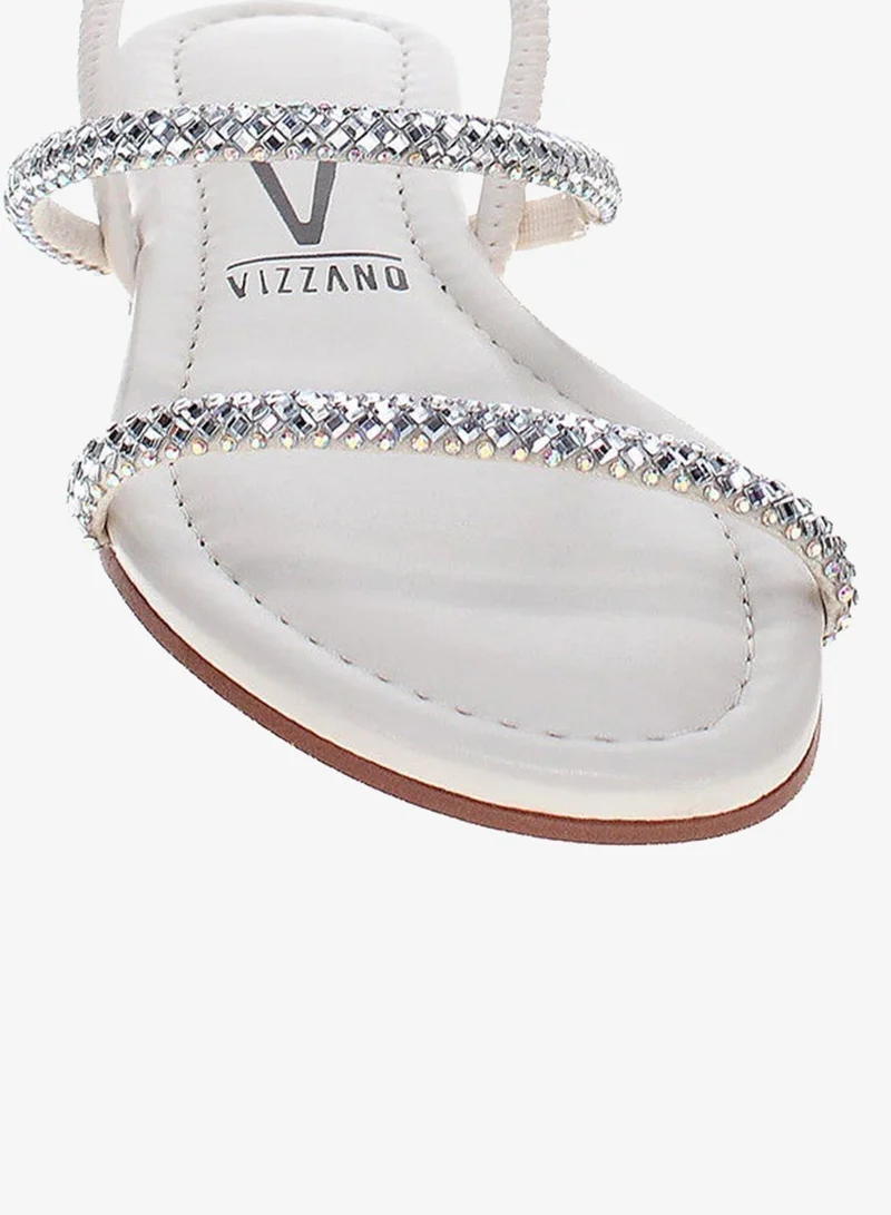 VIZZANO White Flat Sandals for Women – Stylish Ladies Flat Sandals & Comfortable Flat Slippers for Women | Best Price UAE