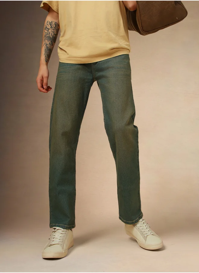 Dennis Lingo Dennis Lingo Mid Rise Relaxed Fit Faded Jeans