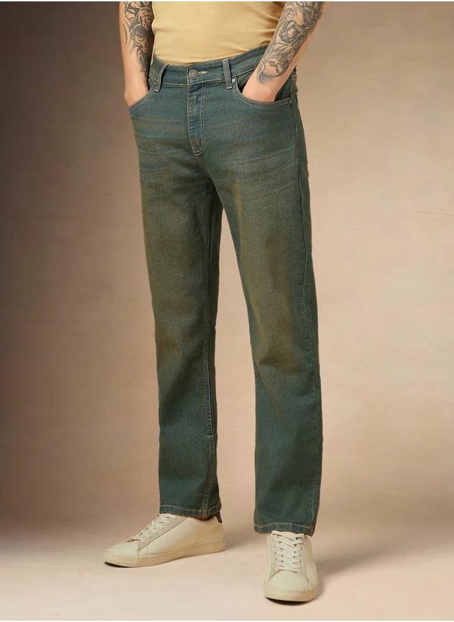 Dennis Lingo Dennis Lingo Mid Rise Relaxed Fit Faded Jeans