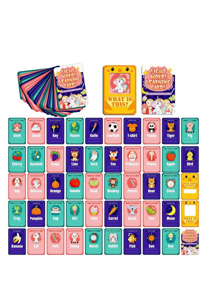 50Pcs  Parent-Child Communication Cognitive Cards, Parent-Child Interactive Children’s Intellectual Development Education Cards - Image 1