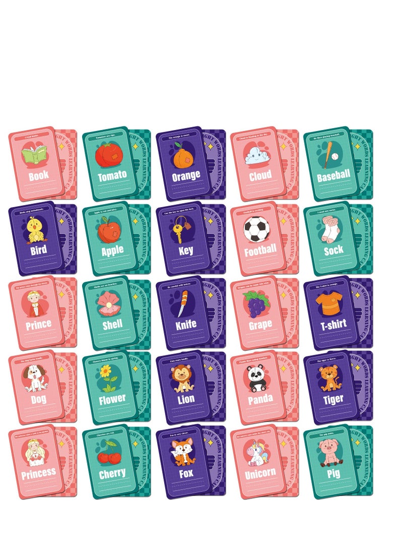 50Pcs  Parent-Child Communication Cognitive Cards, Parent-Child Interactive Children’s Intellectual Development Education Cards - Image 2