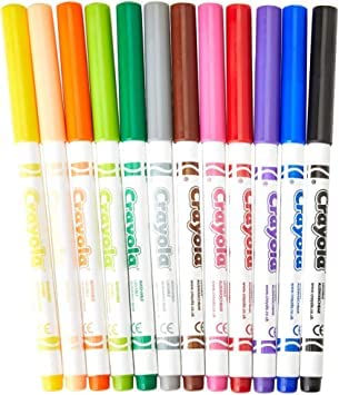 Crayola أقلام ماركر كرايولا سوبر تيبس القابلة للغسل - ألوان متنوعة (عبوة من 144) - Image 2