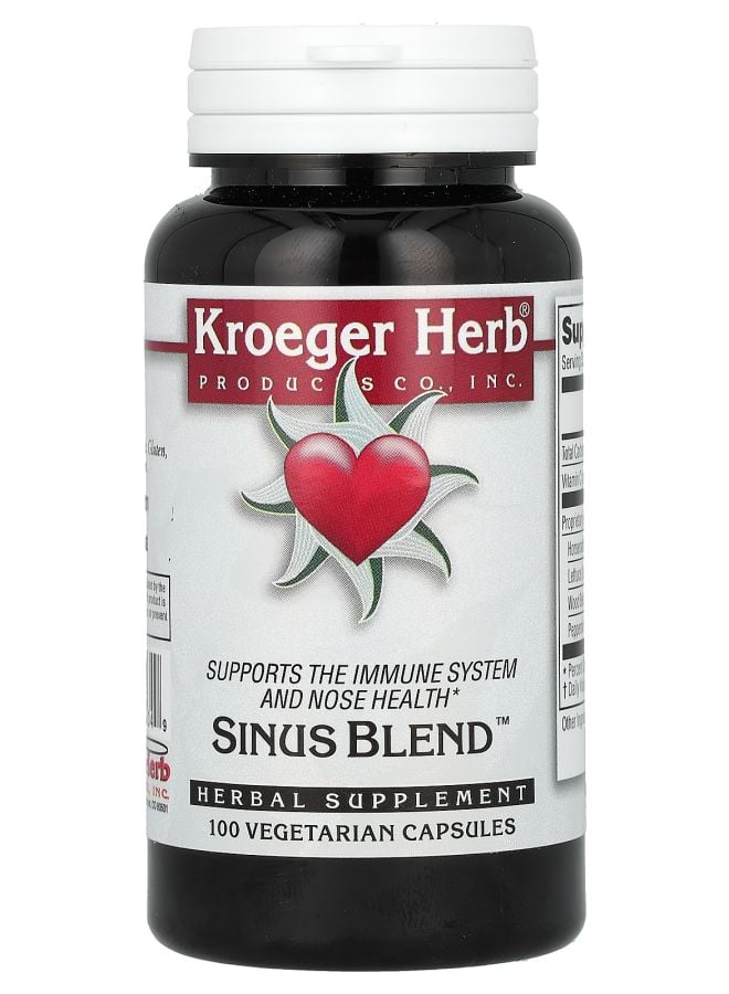 Kroeger Herb Co Sinus Blend 100 Vegetarian Capsules
