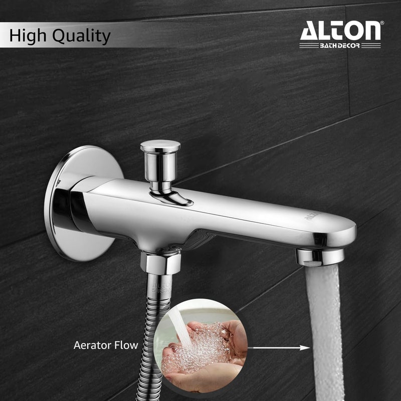 Alton XNO5110, Bath Tub Spout With Button Attachment For Hand Shower, Silver - Image 4