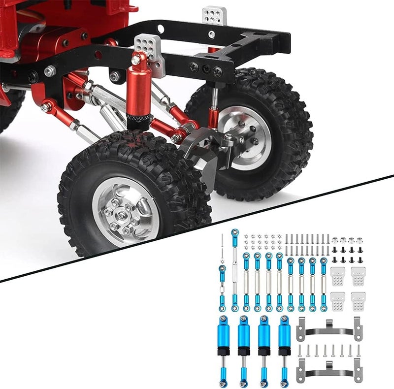 klarako Upgrade RC Spare Parts Shock /16 Scale for WPL Car Modification , Blue - Image 3