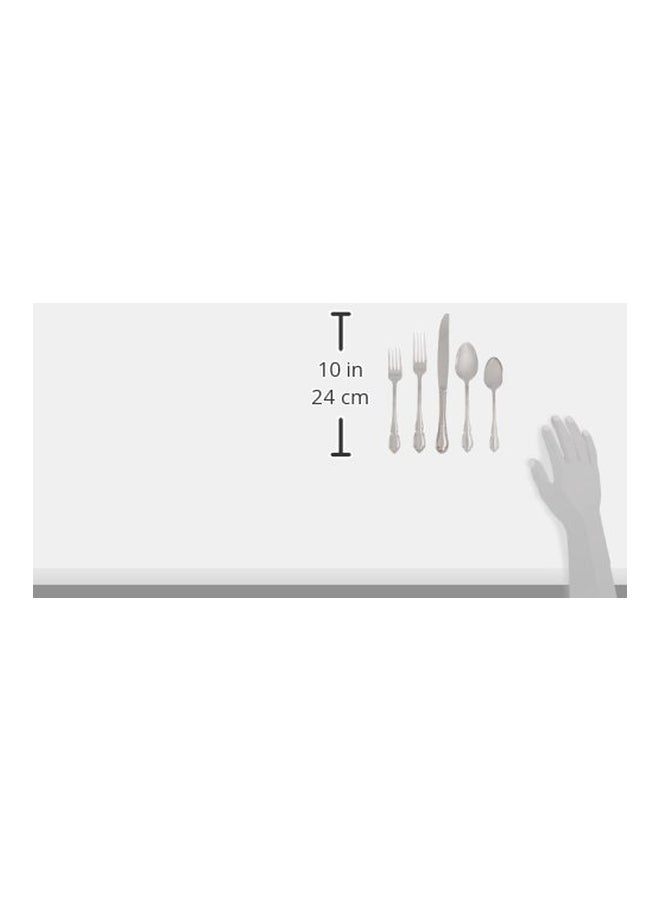 Pfaltzgraff Vienna Everyday Flatware Service for 4, 20 Piece Set, 18/0 Stainless Steel, Silverware Set Vienna - Image 2