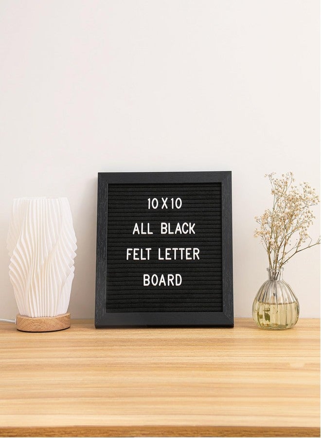 G GAMIT Black Felt Letter Board with 294 Changeable Letters&Numbers, 10”x10” Message Board Letter Sign Board in Black Frame with Stand and Canvas bag for Announcement&Notification - Image 4