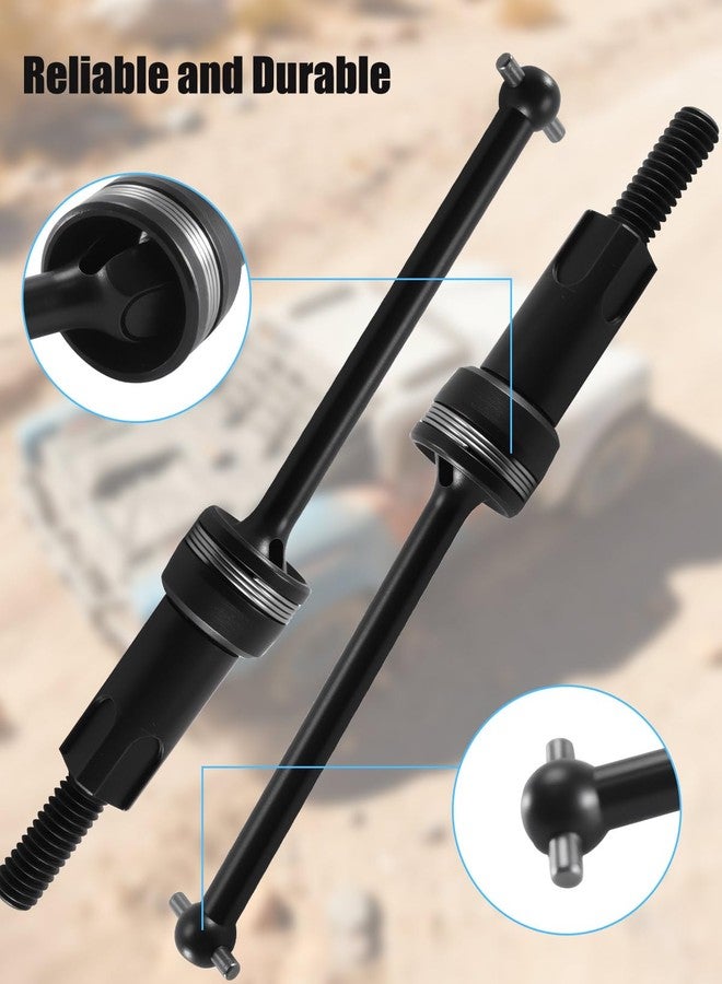 YGZICK 2 Pcs #45 Steel CVD Driveshaft Front and Rear Drive Shafts Set Fit for Arrma Mojave Grom 4X4 Brushed RC 1/16 Replace ARA311227 ARA311229 - Image 2