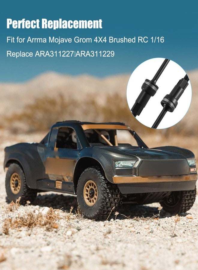 YGZICK 2 Pcs #45 Steel CVD Driveshaft Front and Rear Drive Shafts Set Fit for Arrma Mojave Grom 4X4 Brushed RC 1/16 Replace ARA311227 ARA311229 - Image 5