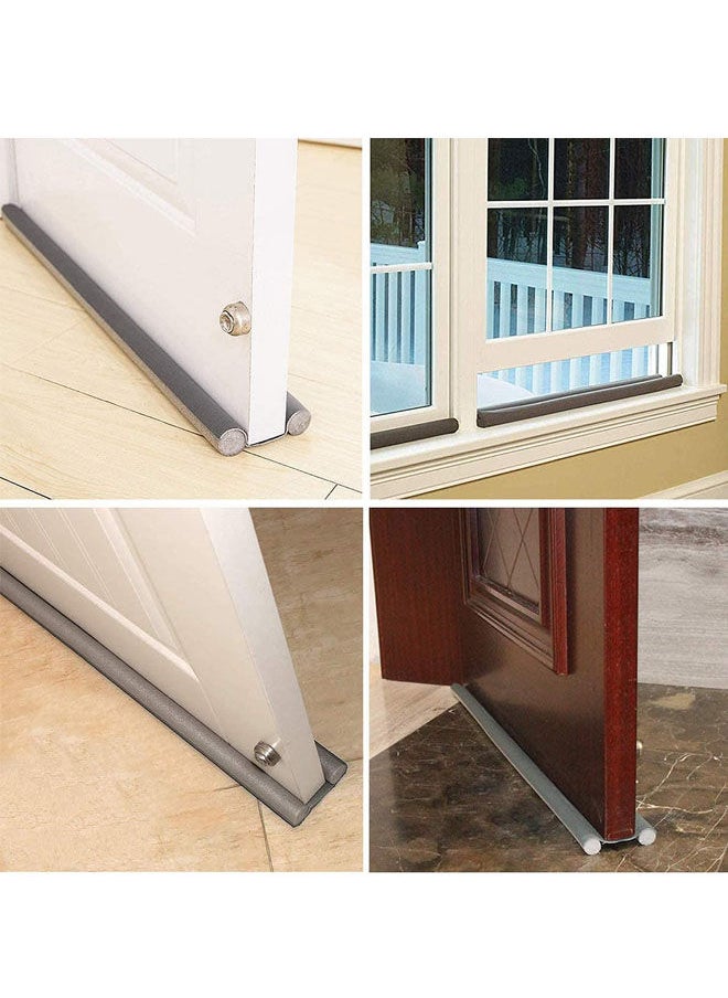 Generic - Pack of 3 Door Draft Stopper, 30'' to 38'' Under Door Draft Blocker, Air-Conditioning Air Keeper, Window Breeze Noise Sound Smell Insect Dust Light Blocker, Barrier for Doors and Windows (Multicolor) - Image 1