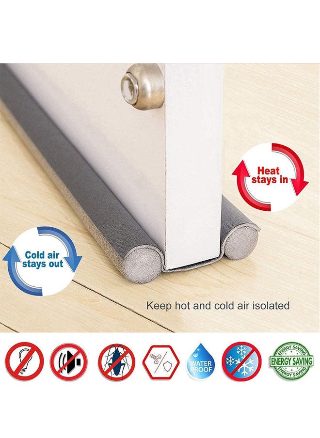 Generic - Pack of 3 Door Draft Stopper, 30'' to 38'' Under Door Draft Blocker, Air-Conditioning Air Keeper, Window Breeze Noise Sound Smell Insect Dust Light Blocker, Barrier for Doors and Windows (Multicolor) - Image 1