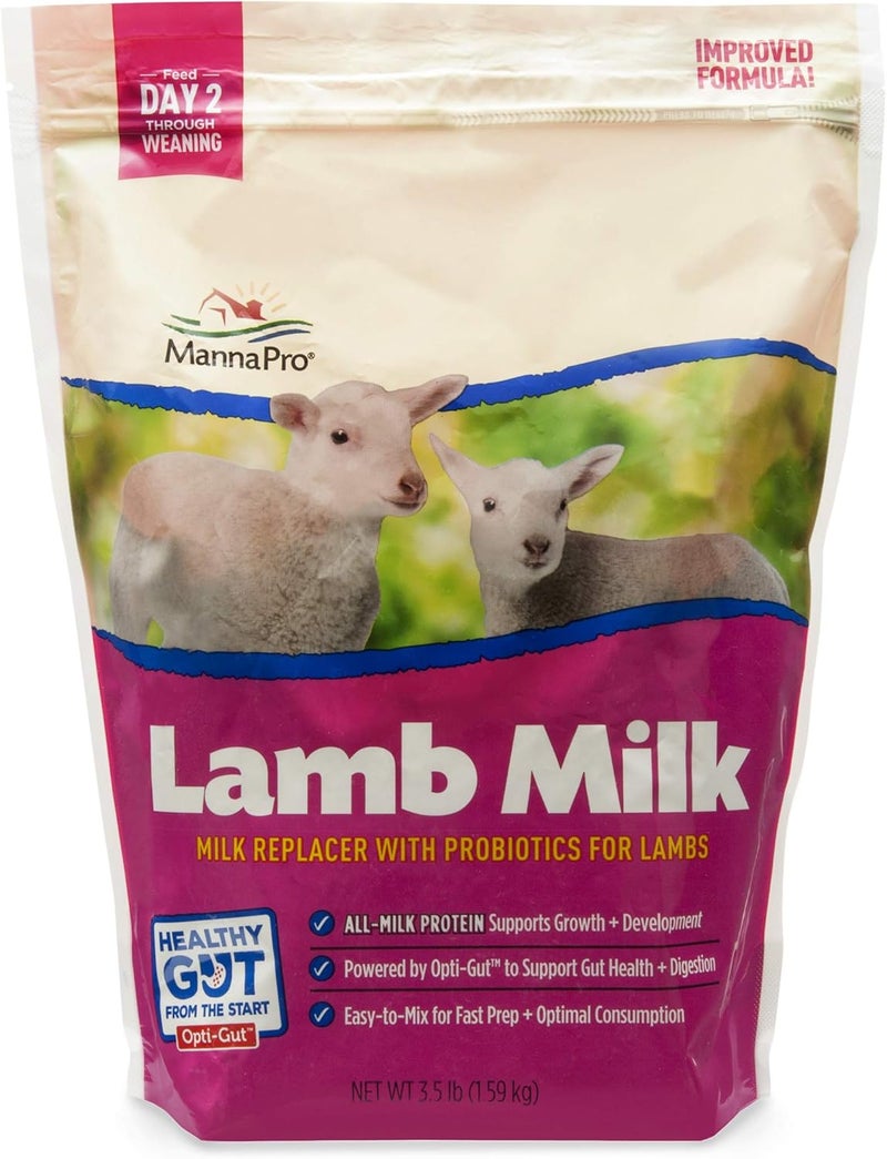 Manna Pro Lamb Milk Replacer with Probiotics for Healthy Growth, 3.5 lb - Image 1