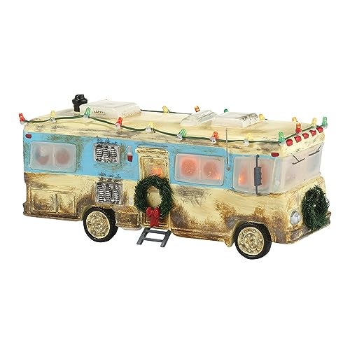 Department 56 Snow Village National Lampoon's Christmas Vacation Cousin Eddie's RV Lit Figurine, 7.87 Inch, Multicolor - Image 1