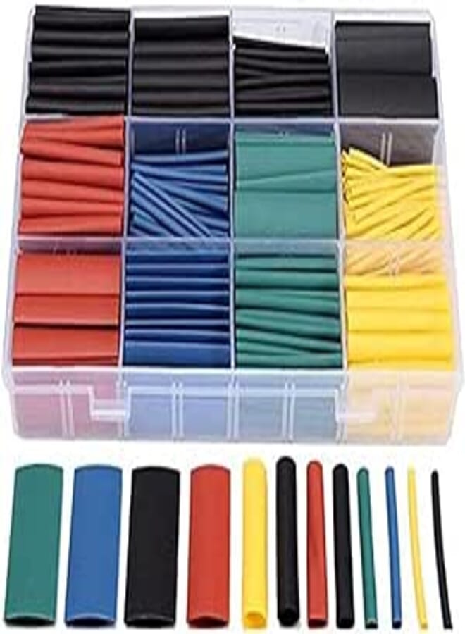 OR Heat Shrink Tubing Insulation Shrinkable Tube assortment Electronic Polyolefin Ratio 2:1 Wrap Wire Cable Sleeve Kit 530pcs/set