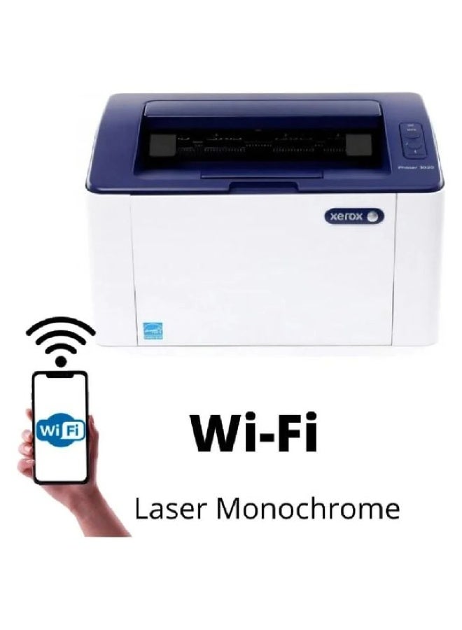 xerox Phaser 3020 Laser Printer With WiFi Function White - Image 1