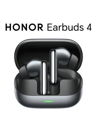 HONOR Earbuds 4 with AI Translation, 50dB Adaptive ANC, 46H Battery Life, Dual Drivers(11mm+6mm), 3-Mic AI Call Noise Reduction, IP54 Water Resistant, Starlit Black - view 2